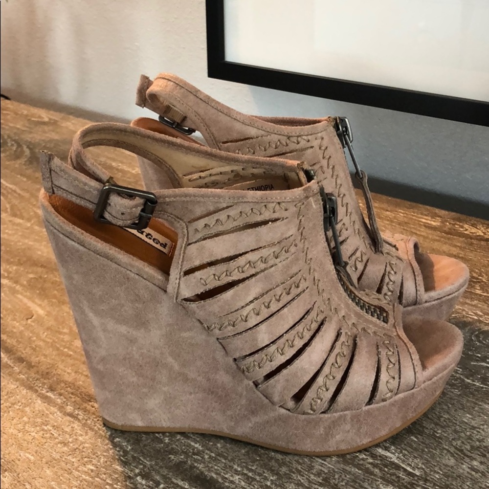 Neutral Boho Wedges